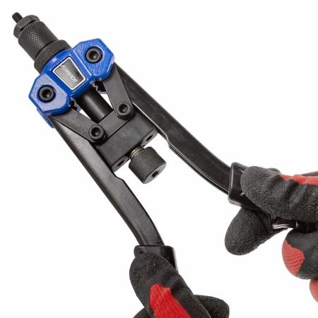 Заклепочник двуручный резьбовой усиленный (L - 320мм, резьбовые адаптеры - М3, М4, М5, М6, М8, М10)