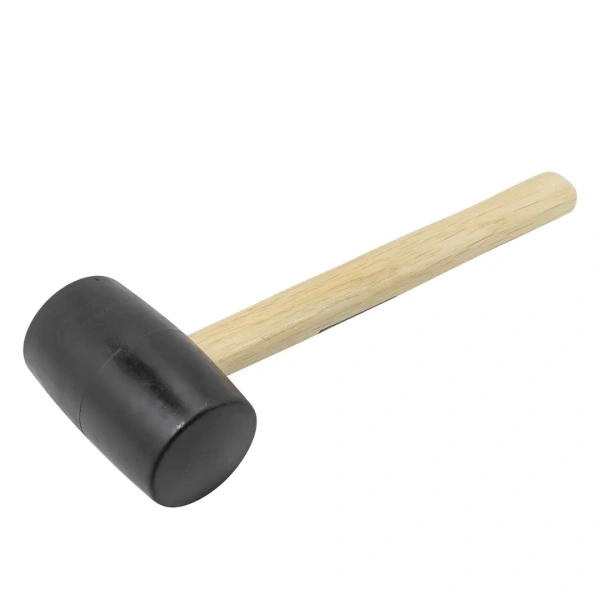 Киянка резиновая с деревянной ручкой (907г, Ø70мм)