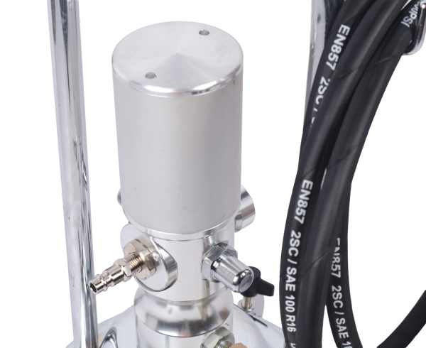 Нагнетатель смазки (солидолонагнетатель) GTE-K50500PRO пневматический 50:1, 13 кг.