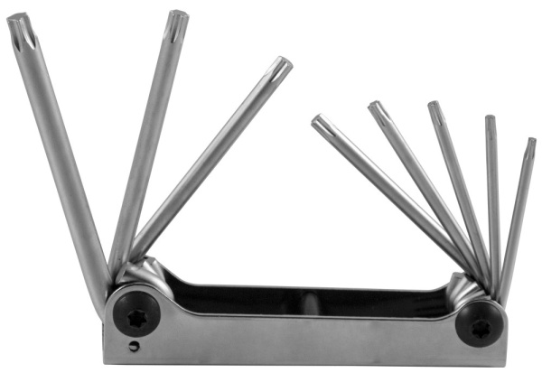 Набор ключей торцевых H07M08SF TORX® Т9-40 в ключнице, 8 предметов