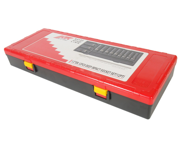 Набор головок торцевых 12-ти гранных глубоких ударных JTC K4122 (1/2", 10-32 мм, 12 предметов в кейсе)