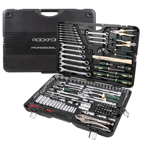 Набор инструментов 180пр.1/4''&3/8''&1/2''180пр. (6-гран.)(4-32мм)