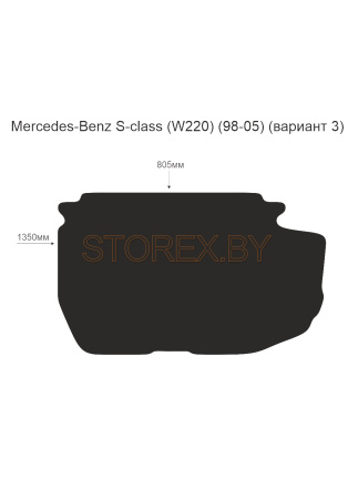 Mercedes-Benz S-class (W220) (98-05) Багажник (вариант 3) copy