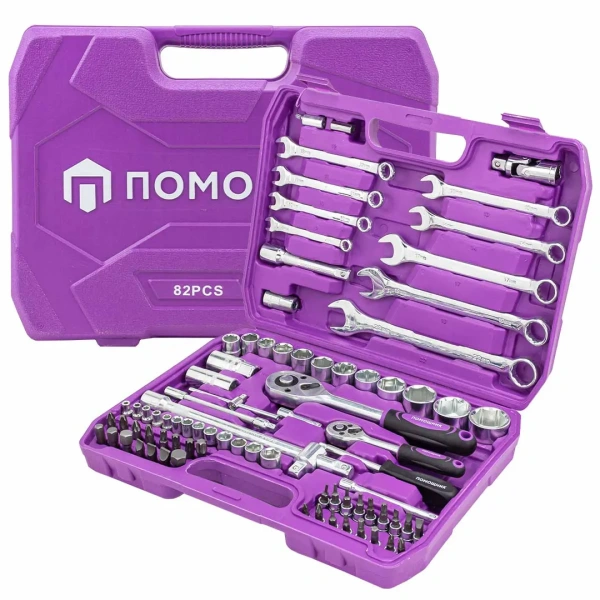 Набор инструментов 82пр. 1/4'', 1/2''(6гр.) (4-32мм)