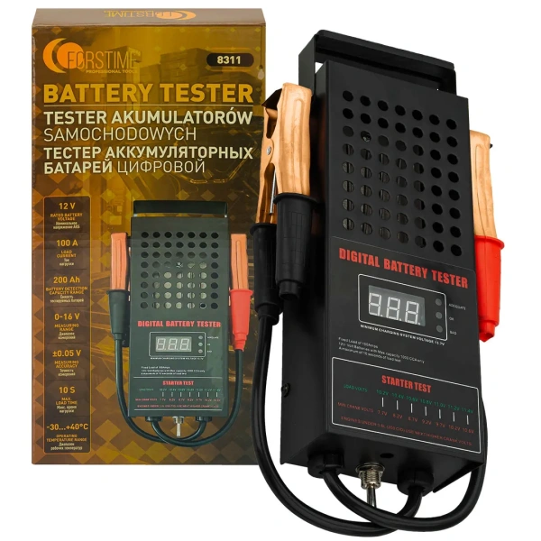 Тестер аккумуляторных батарей цифровой (12V, 100А)