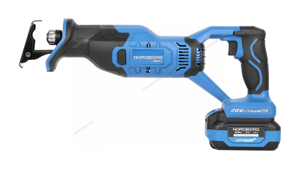 Пила сабельная аккумуляторная NORDBERG NE611K (ход 25 мм)