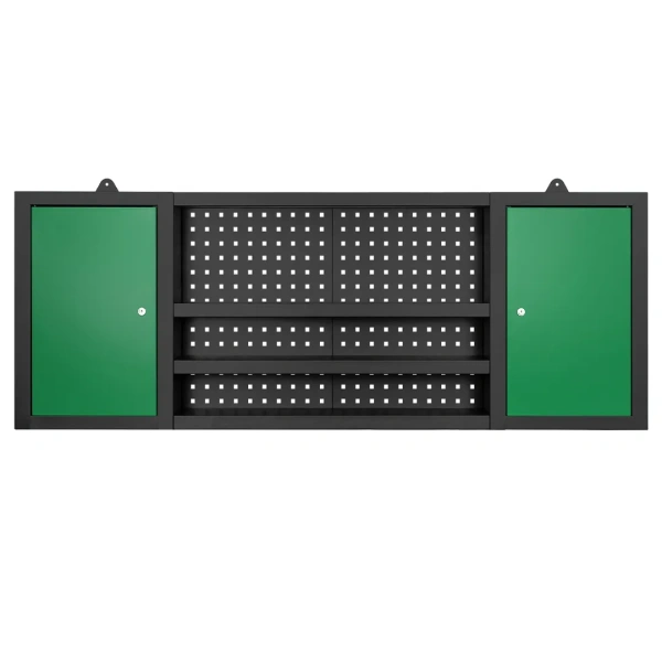 Комплект металл. гаражной мебели 2362x500x2050мм (стол:1600х500х750мм,шкаф:1990х500х762мм,тележка 2шт:658х600х400мм,навесной модуль:1600х600х200мм)