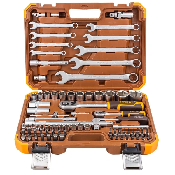 Набор инструментов 82пр.1/4'',1/2''(6гр.)(4-32мм)