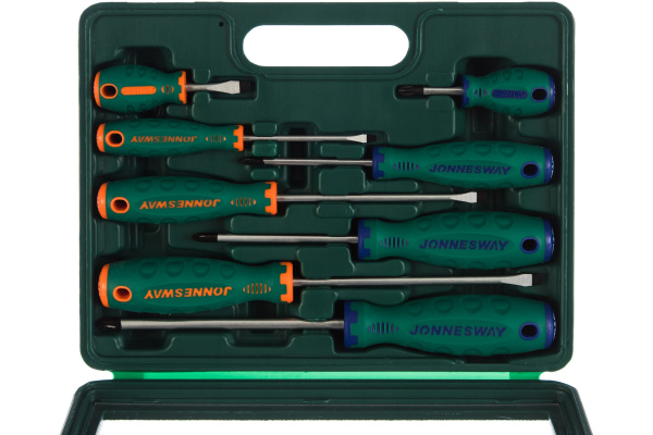 Набор отверток шлиц и крест JONNESWAY D71PP08S .8 предметов
