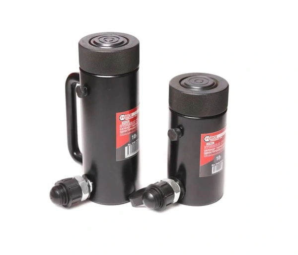 Цилиндр гидравлический с резьбовым штоком и гайкой для механической фиксации 10т (ход штока-100мм, Ø штока-45мм,общий Ø-68мм, L-194мм, 700bar)