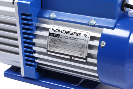 Вакуумный насос одноступенчатый NORDBERG NFP113 (128 л/мин)
