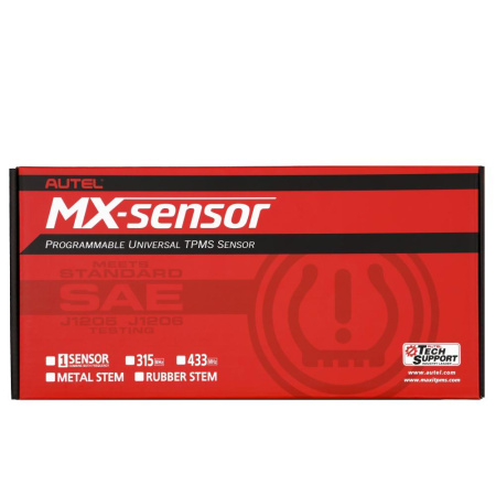 Датчик TPMS Autel MX-1 433МГц+315МГц, быстрофиксируемый, программируемый, универсальный, обрезиненны