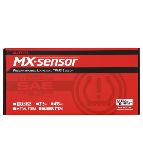 Датчик TPMS Autel MX-1 433МГц+315МГц, быстрофиксируемый, программируемый, универсальный, обрезиненны