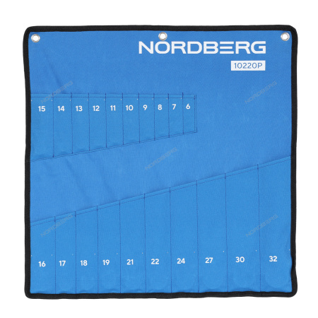 Набор ключей комбинированных NORDBERG 10220P (20 шт,) планшет тетрон