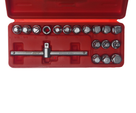 Набор головок для отворачивания масляных пробок JTC JW0895 (18 предметов)
