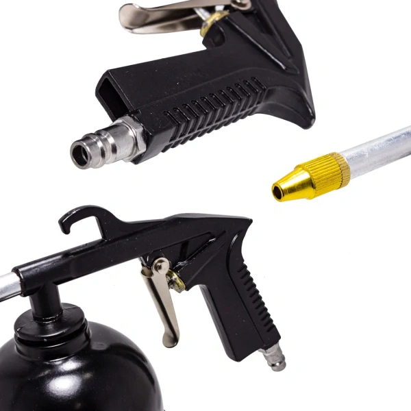 Пневмопистолет для мойки двигателя с бачком(расход воздуха 130 л/мин, емкость бачка 600мл)