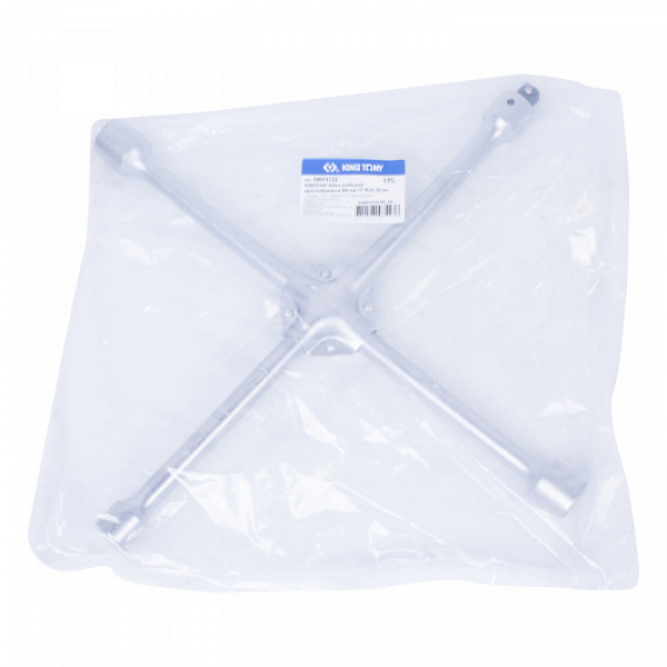 Ключ балонный колесный крестообразный, 400 мм, 17, 19, 21, 22 мм KING TONY 19911722