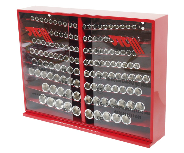 Набор головок торцевых 6-ти гранных JTC H4137 (1/2", 10-32 мм, 137 предметов в металлическом шкафу)