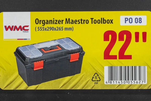 Ящик пластмассовый 22'', 555x290x265мм