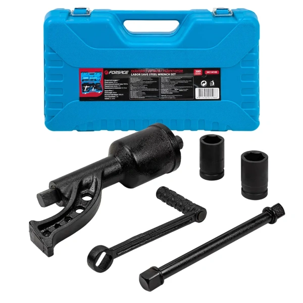 Гайковерт ручной с редуктором 1''(Головки-32мм и 33мм, длина-380мм, передаточное число 1:64, 7800 Н/м)