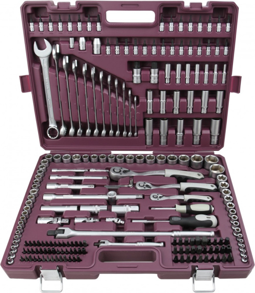 Набор инструмента универсальный Thorvik TS217 (1/4", 3/8", 1/2"DR, 217 предметов)