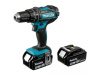 Аккум. ударная дрель-шуруповерт MAKITA LXT DHP482RTJ в кейсе