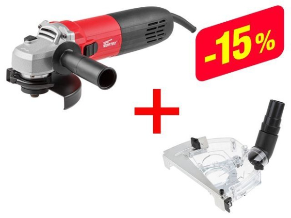 Одноручная углошлифмашина WORTEX AG 1213-3 E в кор.+АКЦИЯ комплект DS12500018