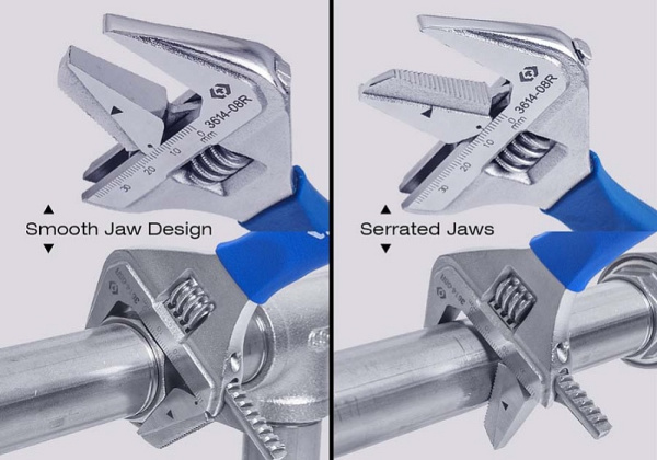 Ключ разводной KING TONY 3614-08, 212 х 38 мм, с изменяемой губкой