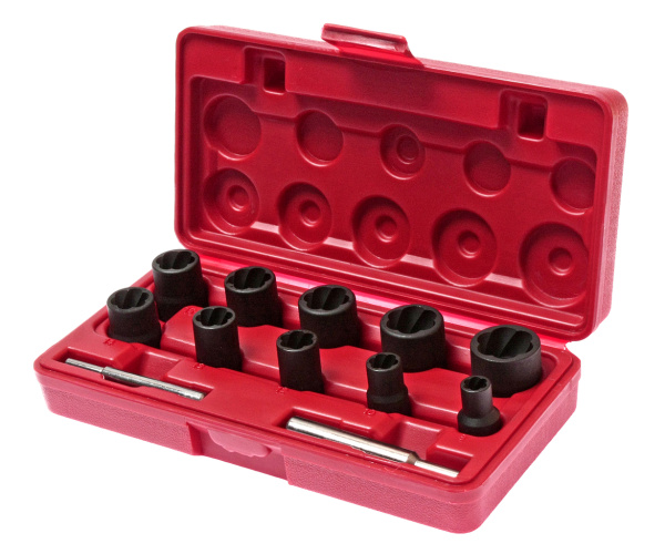 Набор головок для поврежденных болтов и гаек JTC 1321 (8-21 мм, 12 предметов в кейсе)