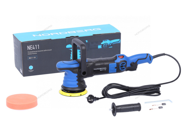 Полировальная машинка орбитальная NORDBERG NE411-125 (диск 125 мм, 2000-4800 об/мин)