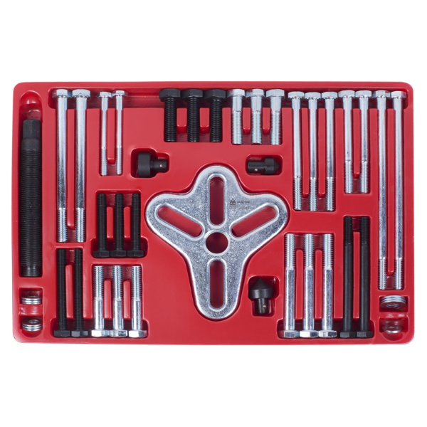 Съемник шкивов, 25-100 мм, 46 предметов МАСТАК 103-20046