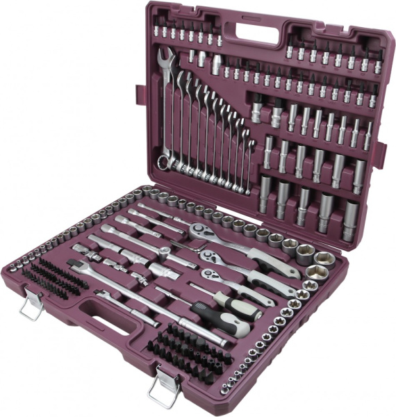 Набор инструмента универсальный Thorvik TS217 (1/4", 3/8", 1/2"DR, 217 предметов)