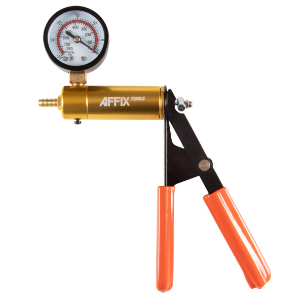 Вакуумметр от -1 до 0 бар комплект адаптеров кейс 15 предметов AFFIX AF12030015C