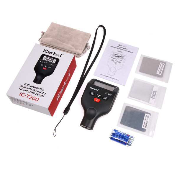 Толщиномер лакокрасочных покрытий Fe+Zn/Fe/NFe iCartool IC-T200