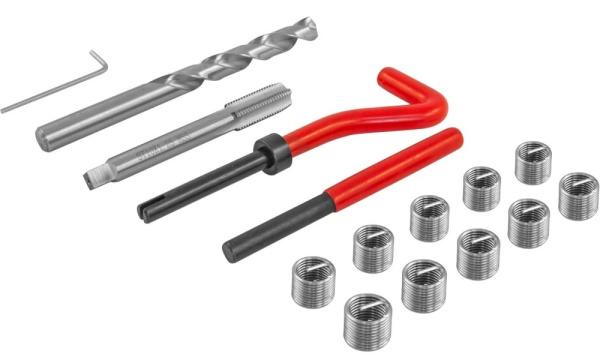 Набор для восстановления резьбы M10x1.25 15 предметов Thorvik TRIS10125