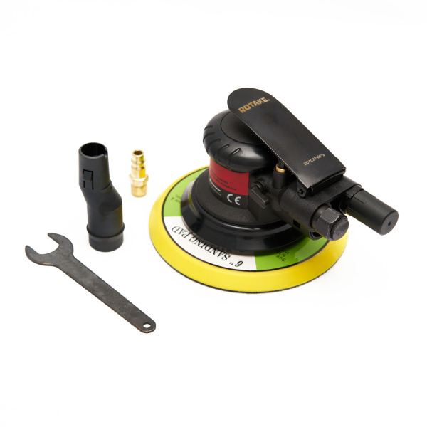 Шлифмашина полировальная пневматическая ROSSVIK RT-2151-C (150 мм, 12000 об/мин, эксцентрик, с отсосом)
