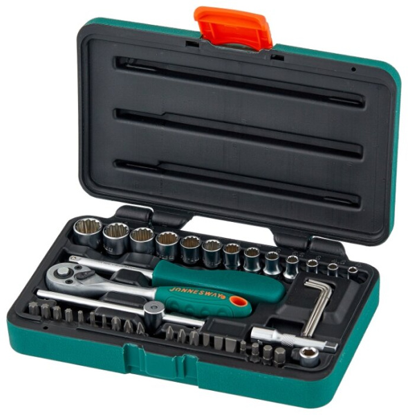 Набор головок торцевых S68H2141S, 1/4"DR Super Tech, 41 предмет