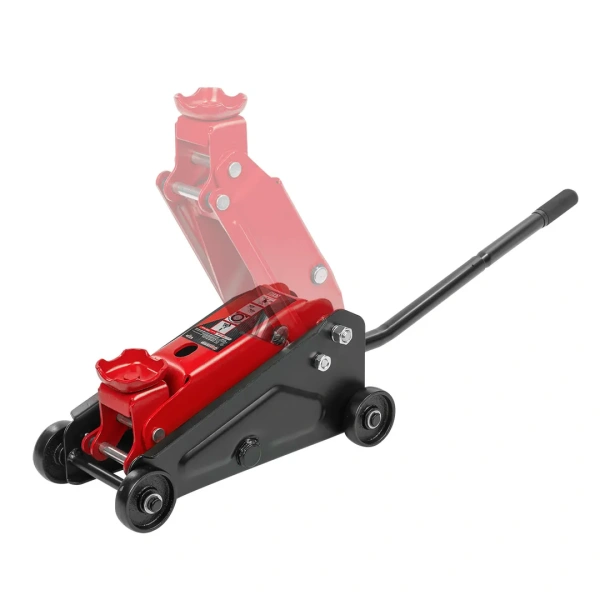 Домкрат подкатной гидравлический 2,5т ''Компакт''для кроссоверов и микроавтобусов +чехол для хранения(h min 135мм,h max 395)