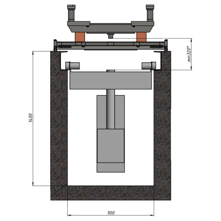 Опорный мост LOW для задних осей