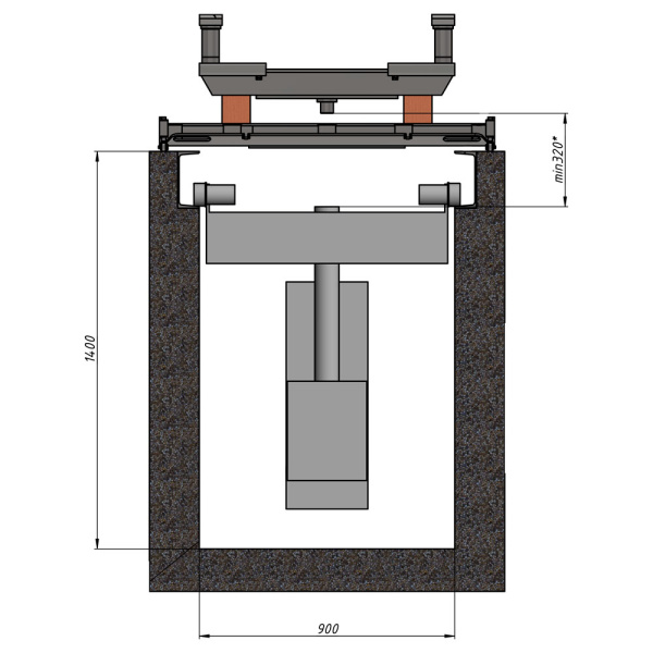Опорный мост LOW для задних осей