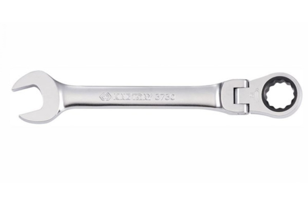 Ключ трещоточный комбинированный с шарниром 15 мм KING TONY 373015M