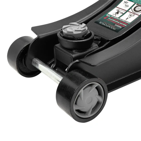 Домкрат подкатной гидравлический 2 т низкопрофильный с резиновой накладкой и лотком 2т (h min 100мм, h max 350мм) в коробке