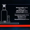 Домкрат бутылочный гидравлический 20т с клапаном (h min-235мм, h max-445мм)