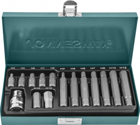 Набор вставок-бит JONNESWAY 10 мм. 15 предметов