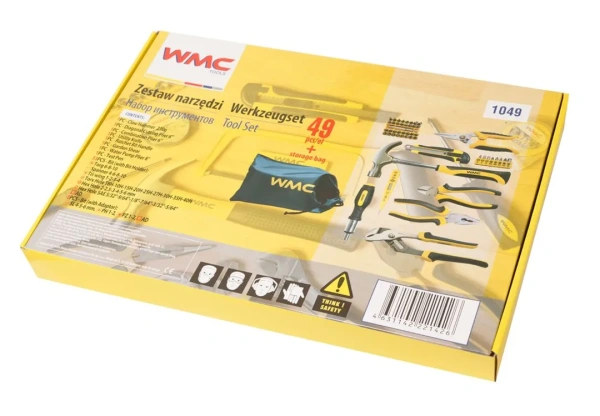 Набор инструмента шарнирно-губцевого и бит 49 пр., в сумке