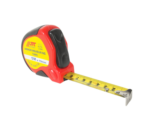 Рулетка JTC 3507 (5 м, 19 мм, обрезиненный корпус)