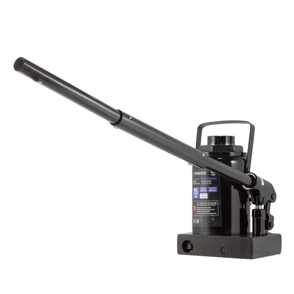 Домкрат бутылочный 25т низкопрофильный (высота подхвата - 230мм, высота подъема - 360мм, ход штока - 135мм)