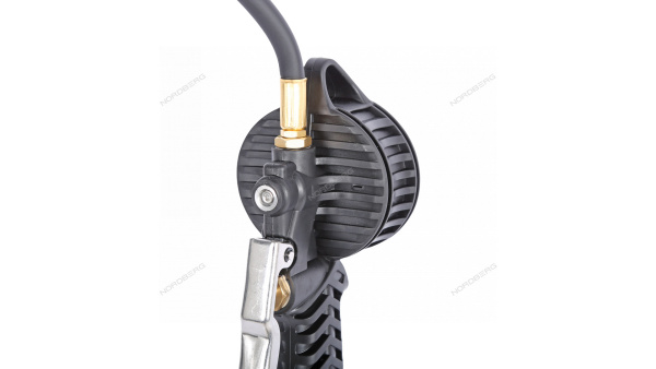 Пистолет профессиональный для подкачки колес цифровой обрезиненный для грузовых автомобилей NORDBERG Ti8DL