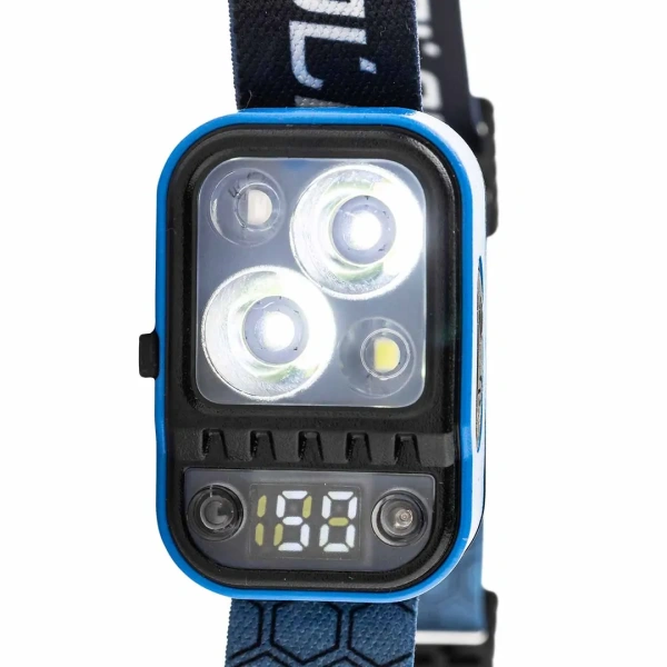 Фонарь налобный аккумуляторный с налобной лентой (5 режимов работы, аккум. 750мАч, время работы 3-5ч, время зар. 2ч)