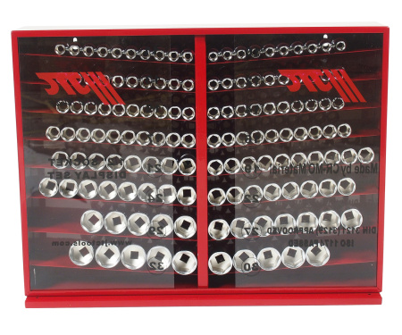 Набор головок торцевых 6-ти гранных JTC H4137 (1/2", 10-32 мм, 137 предметов в металлическом шкафу)